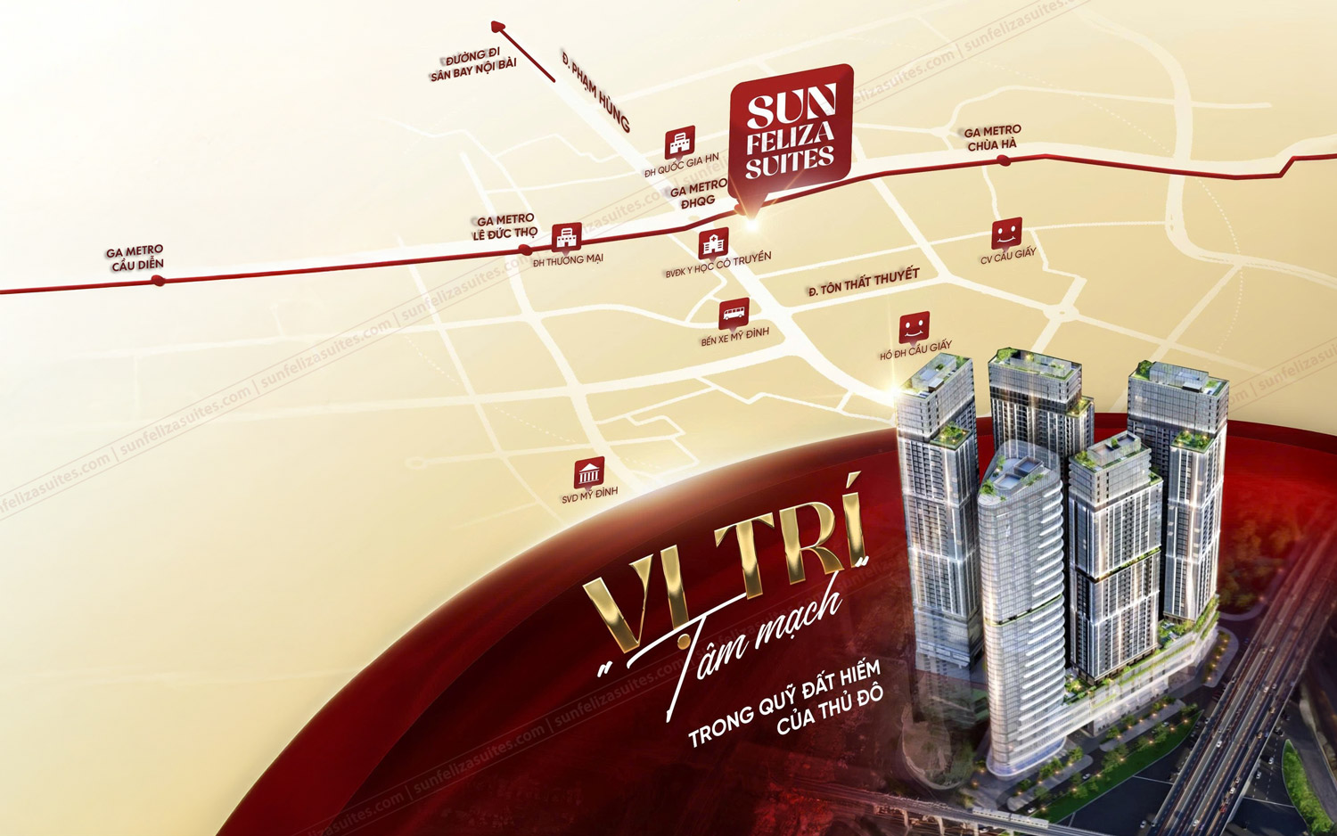 Vị trí Sun Feliza Suites